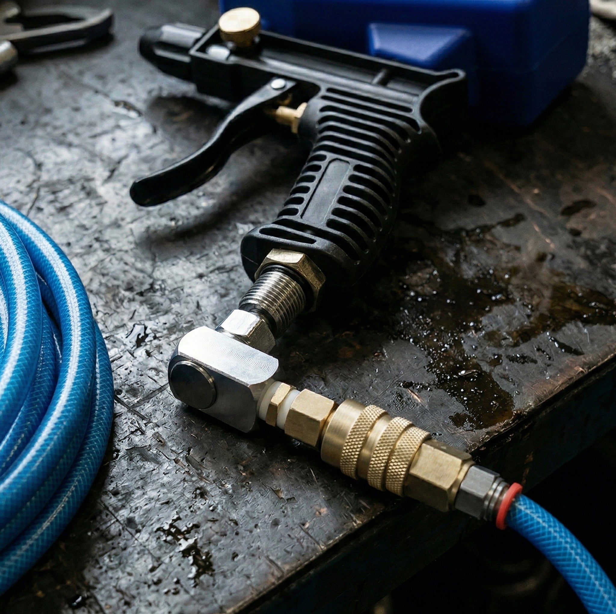 Professional Swivel Air Connector Kit - 120 PSI with Teflon Seal & Male Adapter (AI-112-1)