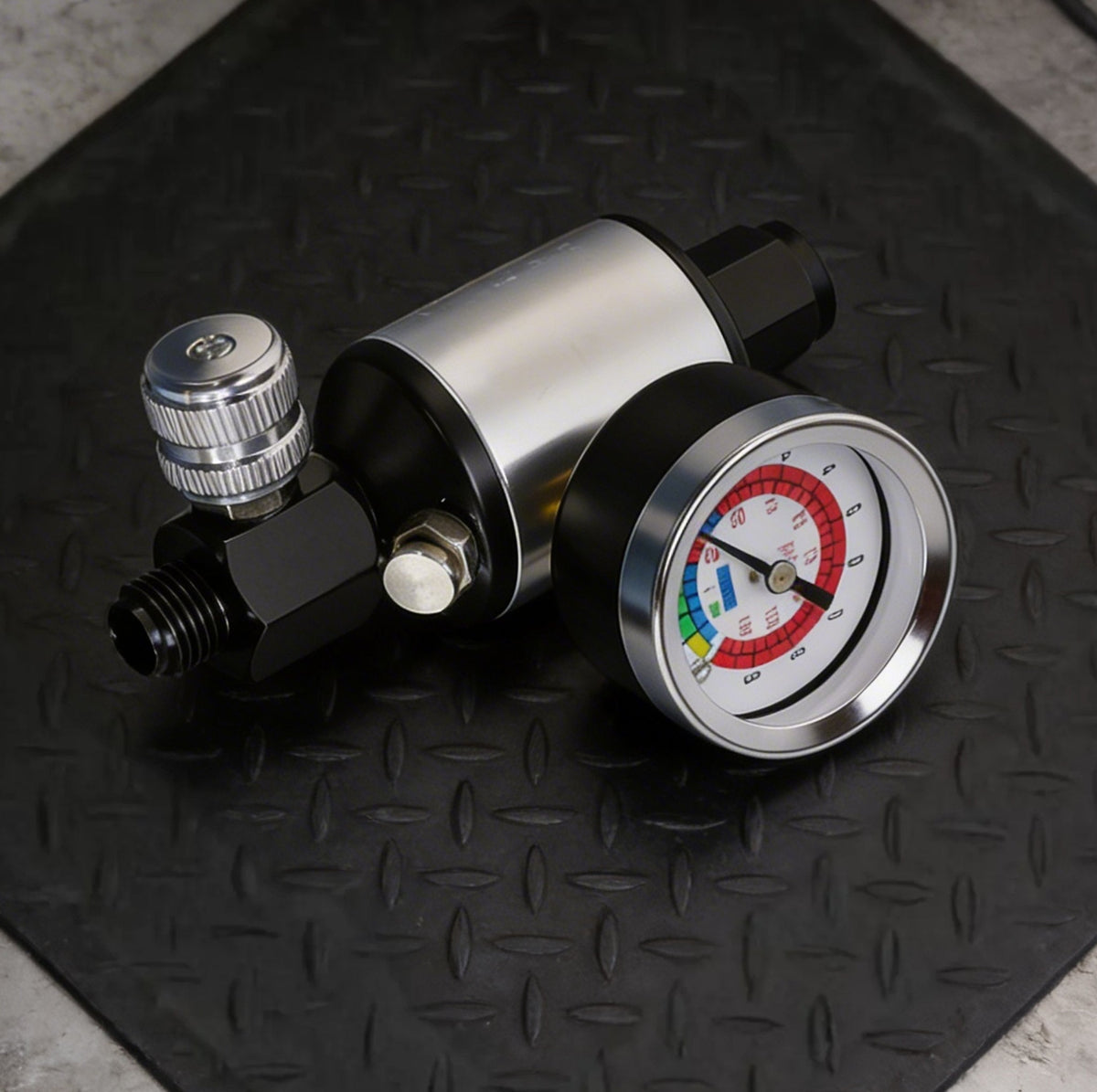 Professional 2-in-1 Air Compressor Regulator & Filter - 140 PSI Aluminum Water/Oil Separator with Gauge (AI303-R1)