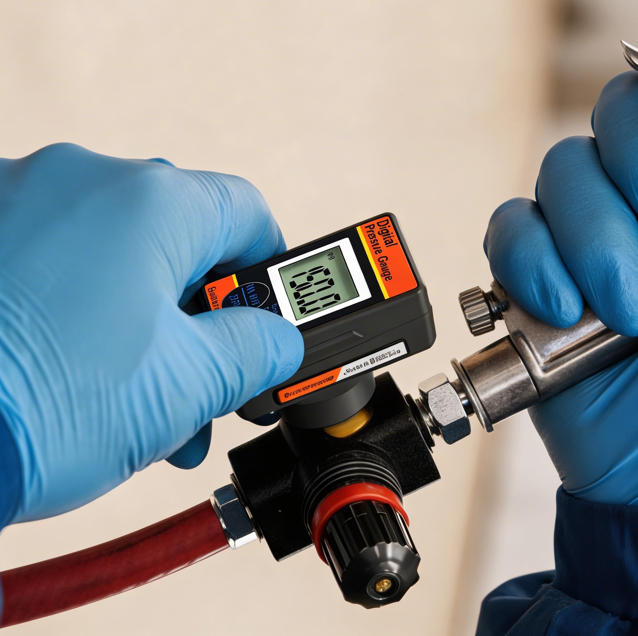 Digital Air Pressure Regulator with LCD Display - Professional 150 PSI Multi-Unit Control (DAR03B)