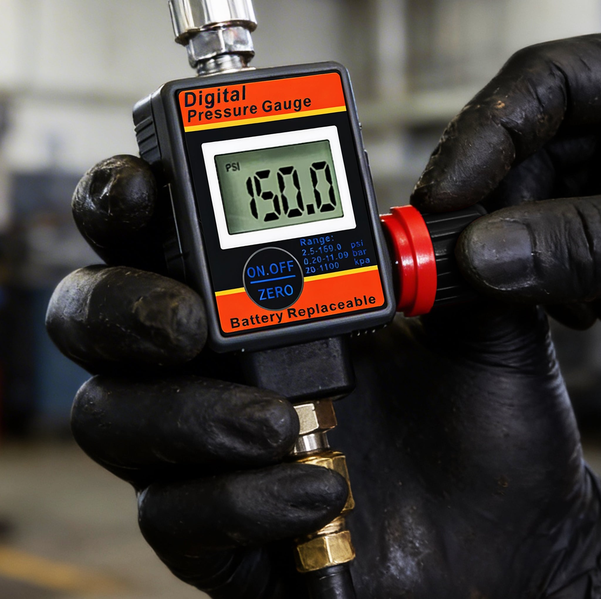 Digital Air Pressure Regulator with LCD Display - Professional 150 PSI Multi-Unit Control (DAR03B)