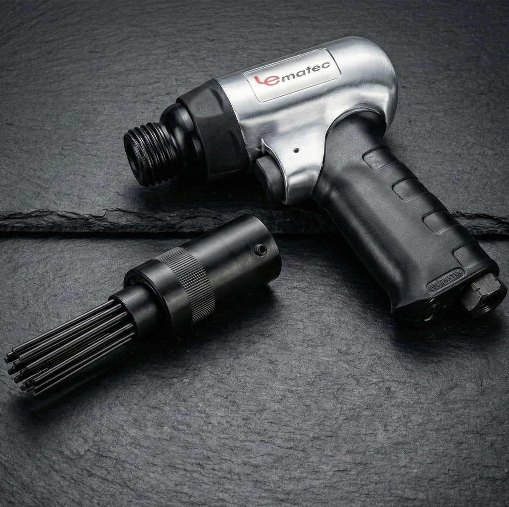 Professional Air Chisel Needle Set - 19 Pieces Hardened Steel (LE-B9707-1)