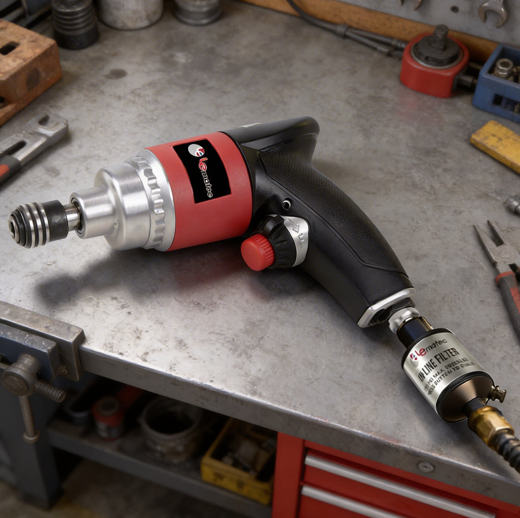 Professional Air Impact Driver - 13000 RPM Twin Hammer with 40 ft-lbs (LE-ID413)