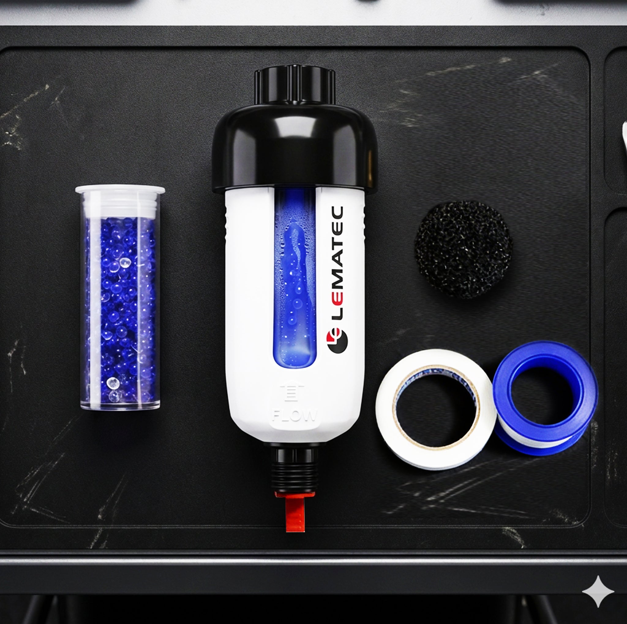 Professional Air Compressor Filter Dryer - 150 PSI Desiccant System with Color Indicator (ZN312-D-C1)